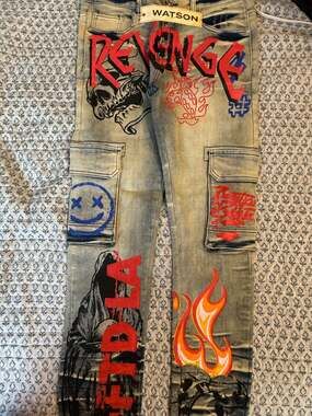 Watson men’s graphic jeans size 30
